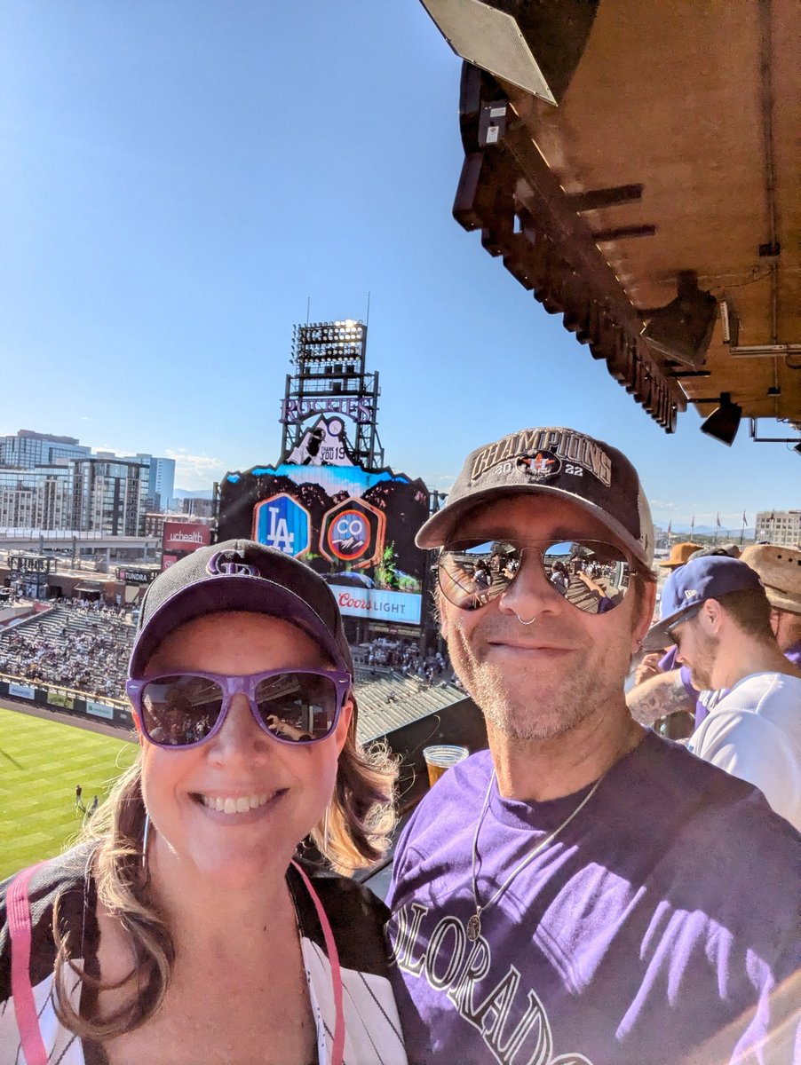 Bidding farewell to one of the best! #ThankYouCharlie #ILoveCoorsField 💜🤍🖤