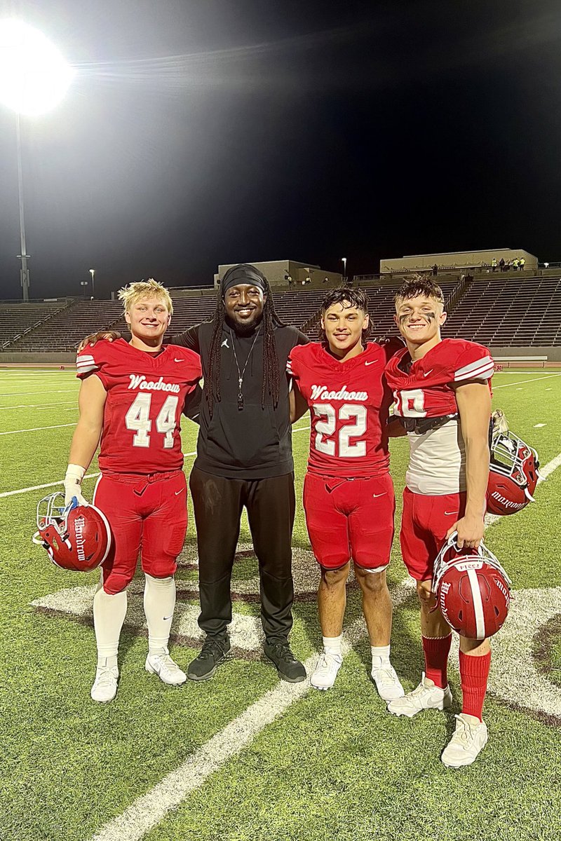 Proud of my guys last week and last night. They took care of business. #RBU #StandOnBidness #WoodrowFootball