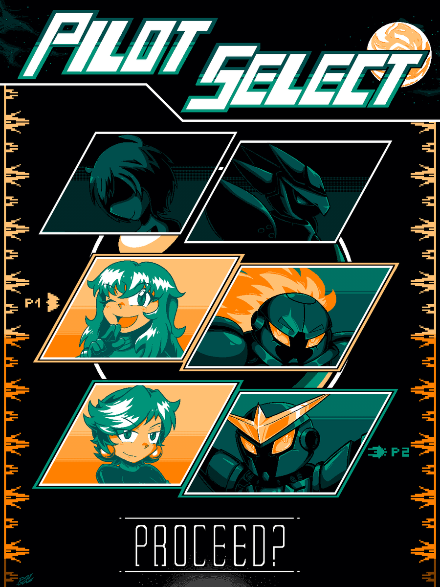 - ZeroRanger 6th Anniversary -
Selection Screen mockup. Wanted to do some extra side panel art but i didn't had enough time

Please play the really good shmup