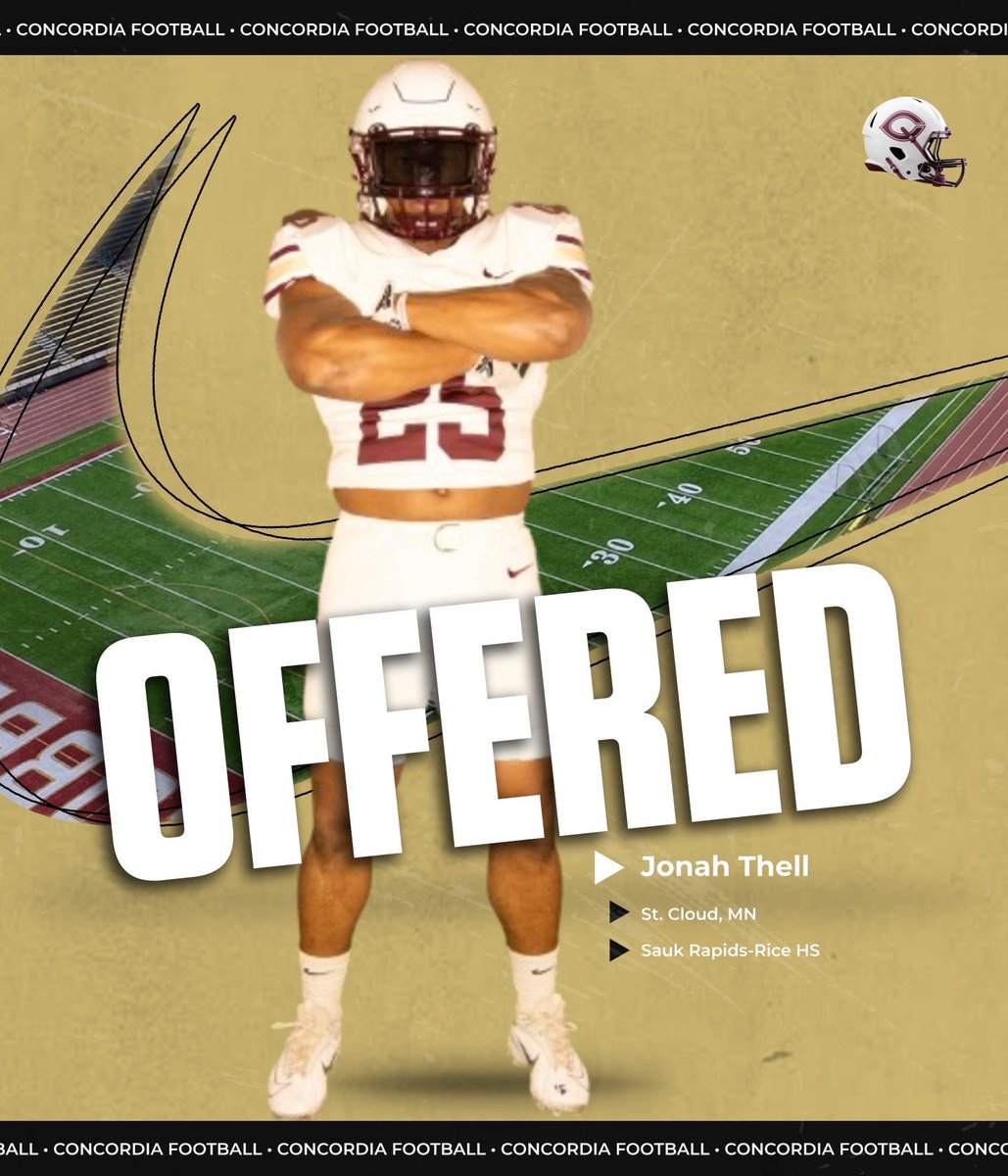 Jonah Thell (@1thell) on Twitter photo After a great game day with <a href="/Cobber_Football/">Cobber Football</a> I am honored to announce that I have received an offer to play football at Concordia‼️ <a href="/CoachJPollock/">Jake Pollock</a> <a href="/CoachTerryHoran/">Terry Horan</a> @CoachJmalone After a great game day with <a href="/Cobber_Football/">Cobber Football</a> I am honored to announce that I have received an offer to play football at Concordia‼️ <a href="/CoachJPollock/">Jake Pollock</a> <a href="/CoachTerryHoran/">Terry Horan</a> @CoachJmalone