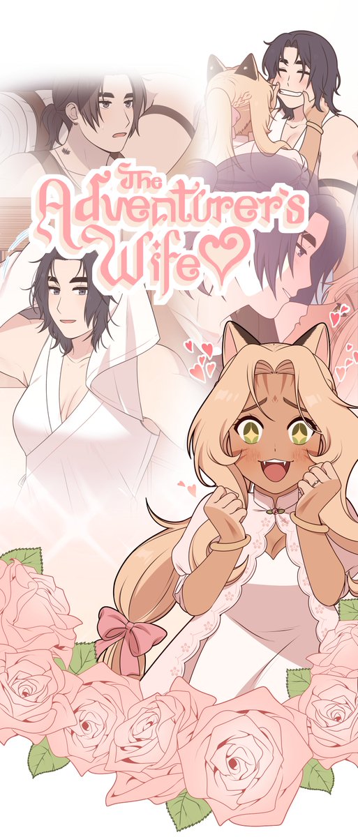 My new webcomic is up and updating on Canvas 🌸

It's a slice of life GL set in a fantasy world following the ridiculous flirting of a married couple! 
webtoons.com/en/canvas/the-…