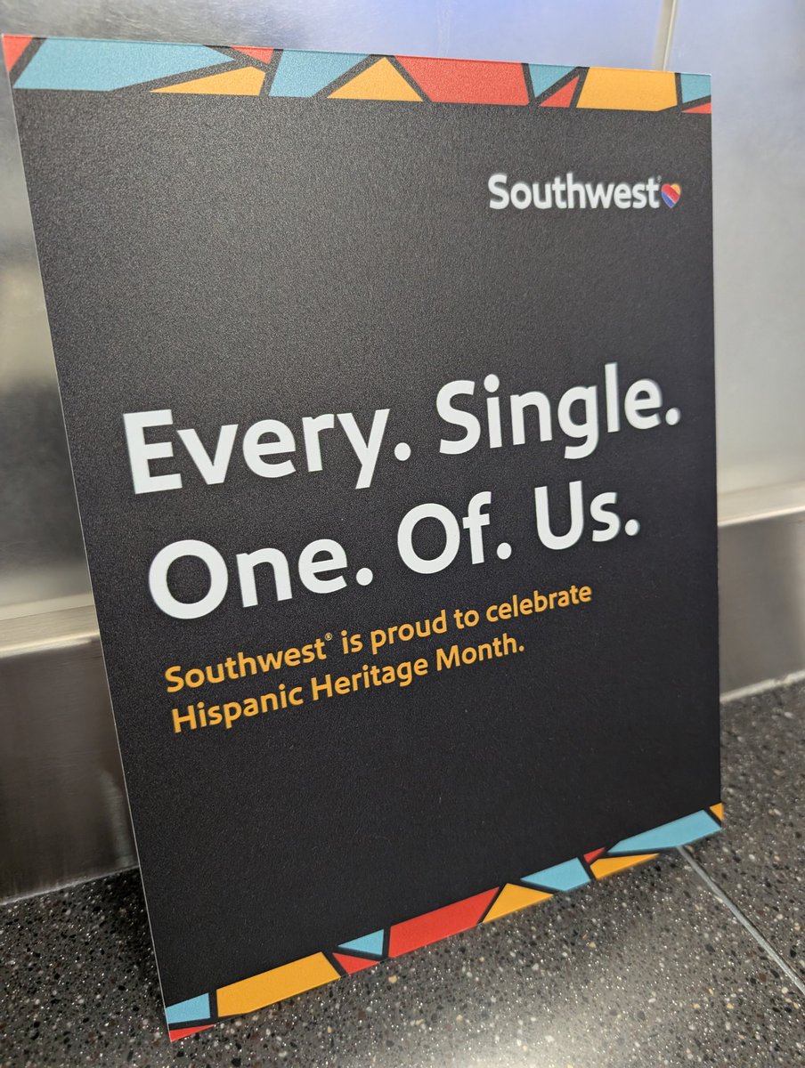 Thanks, <a href="/SouthwestAir/">Southwest Airlines</a>, for all of the cool #HispanicHeritageMonth signage and especially the colorful displays at the gates at <a href="/fly2midway/">Midway Intl. Airport</a>!