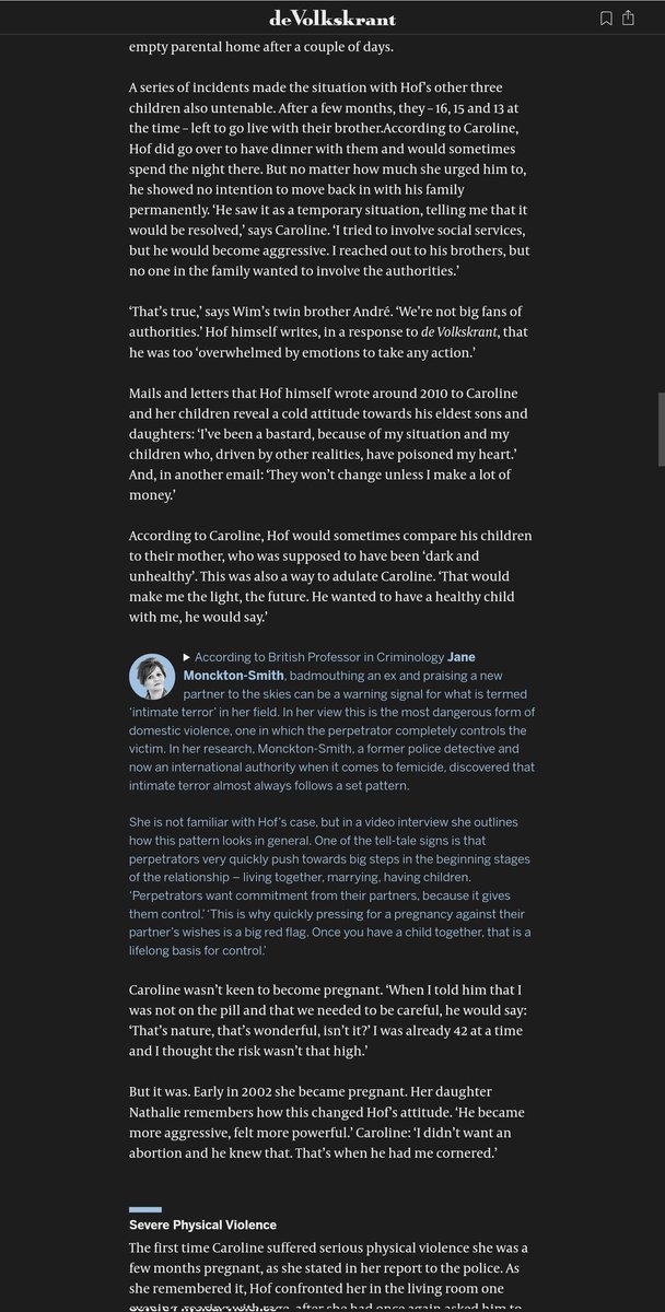 While Wim Hof was becoming one of the most famous health gurus in the world, his family at the time had to endure his physical and mental aggressiveness. Now that a movie about his life is in the making, The family speaks out. #WimHof #DomesticViolence 2/5