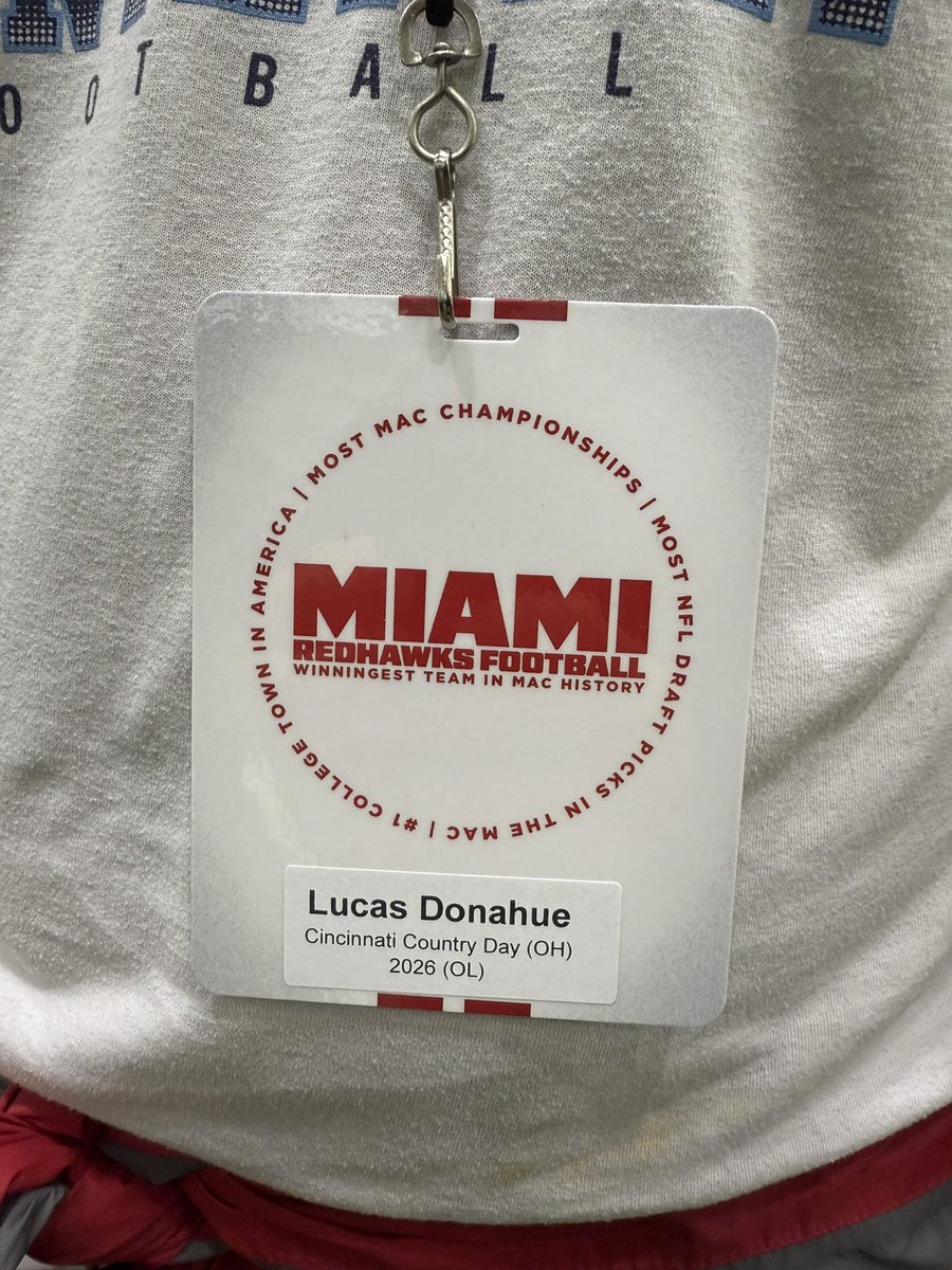 Lucas Donahue (@lucasdonahue26) on Twitter photo Big shout out to <a href="/MiamiOHFootball/">Miami Football</a> on the win today and a big thank you for the game day invite <a href="/Martin_Miami_HC/">Chuck Martin</a> <a href="/Coachjpatton/">James Patton</a> <a href="/CoadyKeller1/">Coady Keller</a> <a href="/CoachDCoyle/">CoachCoyle</a> <a href="/CCDS_Sports/">CCDS Athletics</a> Big shout out to <a href="/MiamiOHFootball/">Miami Football</a> on the win today and a big thank you for the game day invite <a href="/Martin_Miami_HC/">Chuck Martin</a> <a href="/Coachjpatton/">James Patton</a> <a href="/CoadyKeller1/">Coady Keller</a> <a href="/CoachDCoyle/">CoachCoyle</a> <a href="/CCDS_Sports/">CCDS Athletics</a>