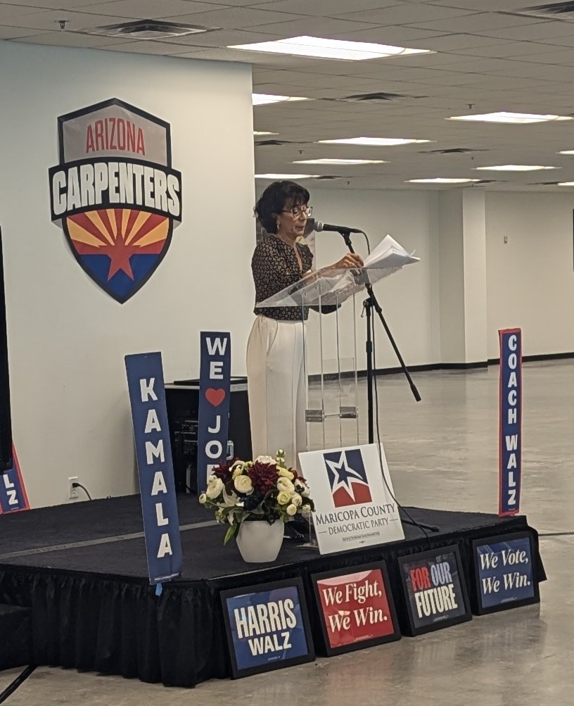 MaricopaDems's tweet photo. @MaricopaDems Champagne Brunch today featuring Congresswoman @MaxineWaters, DNC Chair @harrisonjaime and Illinois Governor @JBPritzker! https://t.co/JmKpOQRCzy