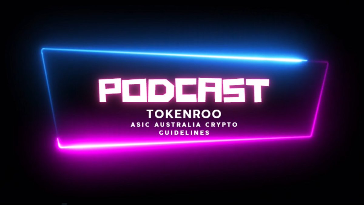 TokenRoo's tweet photo. Podcast - ASIC Guidelines to Cryptocurrency Assets in Australia
https://t.co/m8va7jBkTZ
#ASIC #Crypto #Cryptoaustralia https://t.co/BuiPwfLIVK