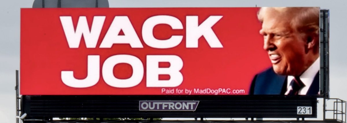 TrueFactsStated's tweet photo. We do billboards like these in battleground states. We’ll have 100 up by Election Day. Please chip in https://t.co/tLqBQPT6ep https://t.co/A39ZUX4SSU
