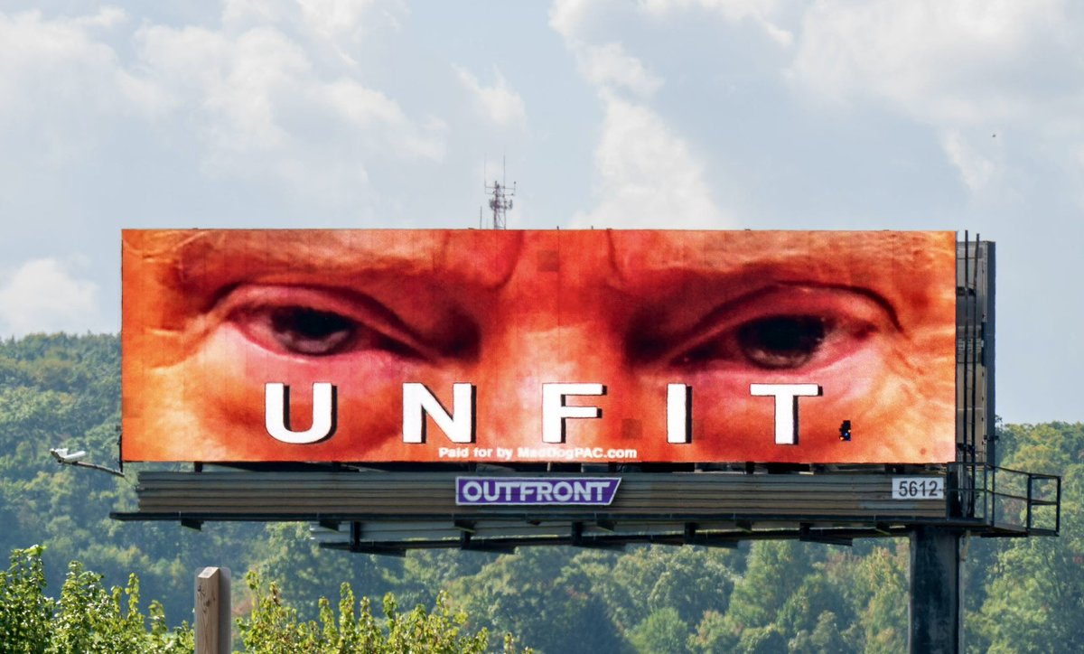 TrueFactsStated's tweet photo. We do billboards like these in battleground states. We’ll have 100 up by Election Day. Please chip in https://t.co/tLqBQPT6ep https://t.co/A39ZUX4SSU
