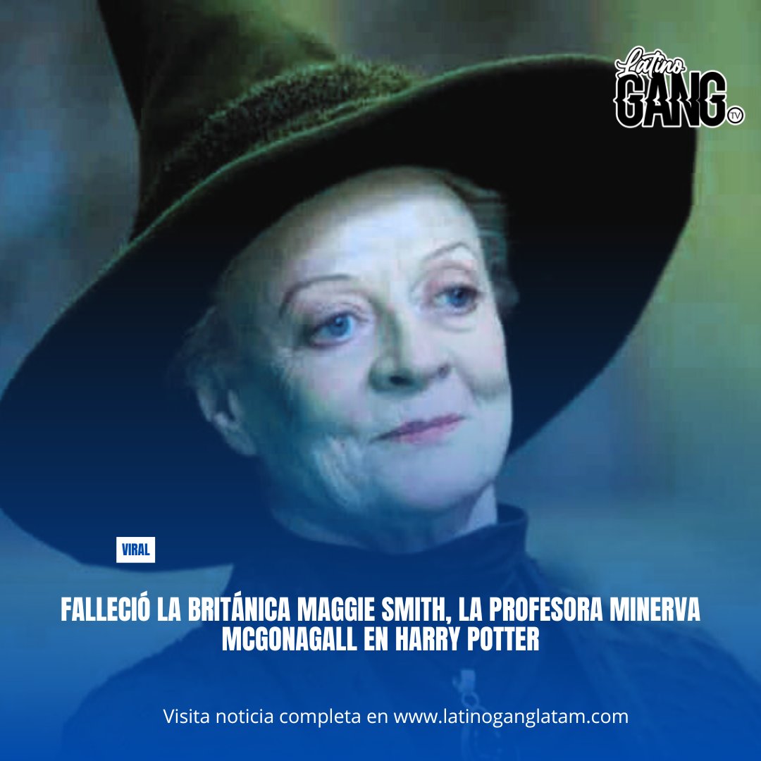 El mundo del cine y el teatro está de luto por la muerte de Maggie Smith a los 89 años

La profesora MacGonagall, varitas arriba #HarryPotter #McGonagall #viral