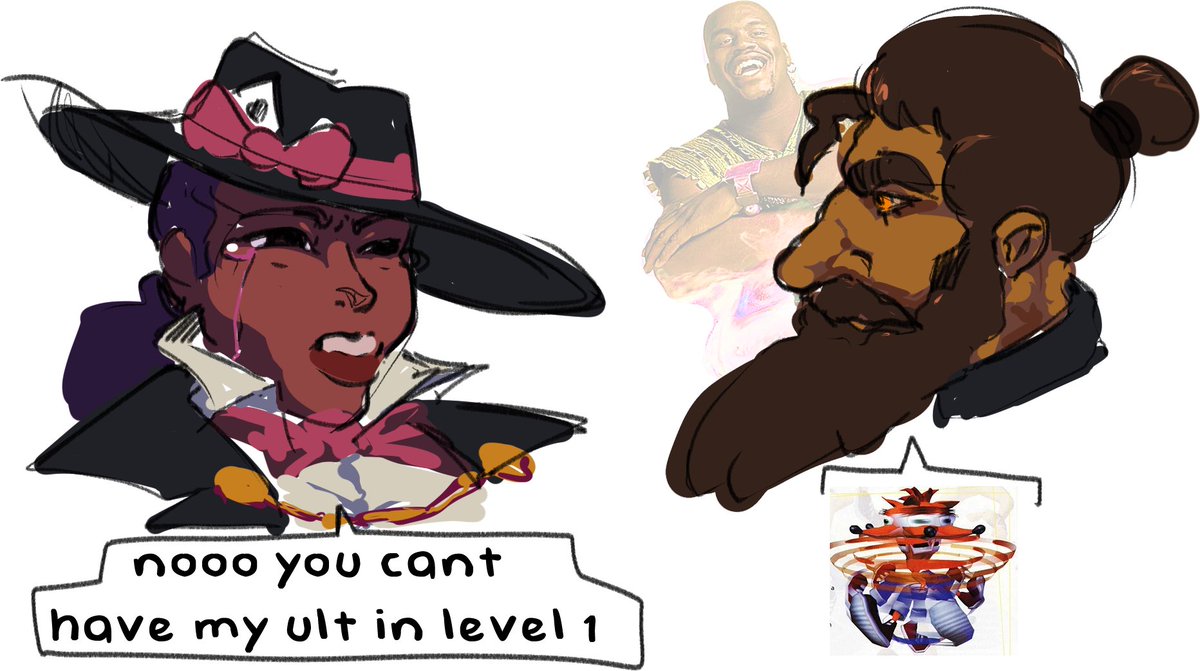 mirage shaq posting #Deadlockfanart #deadlock_mirage