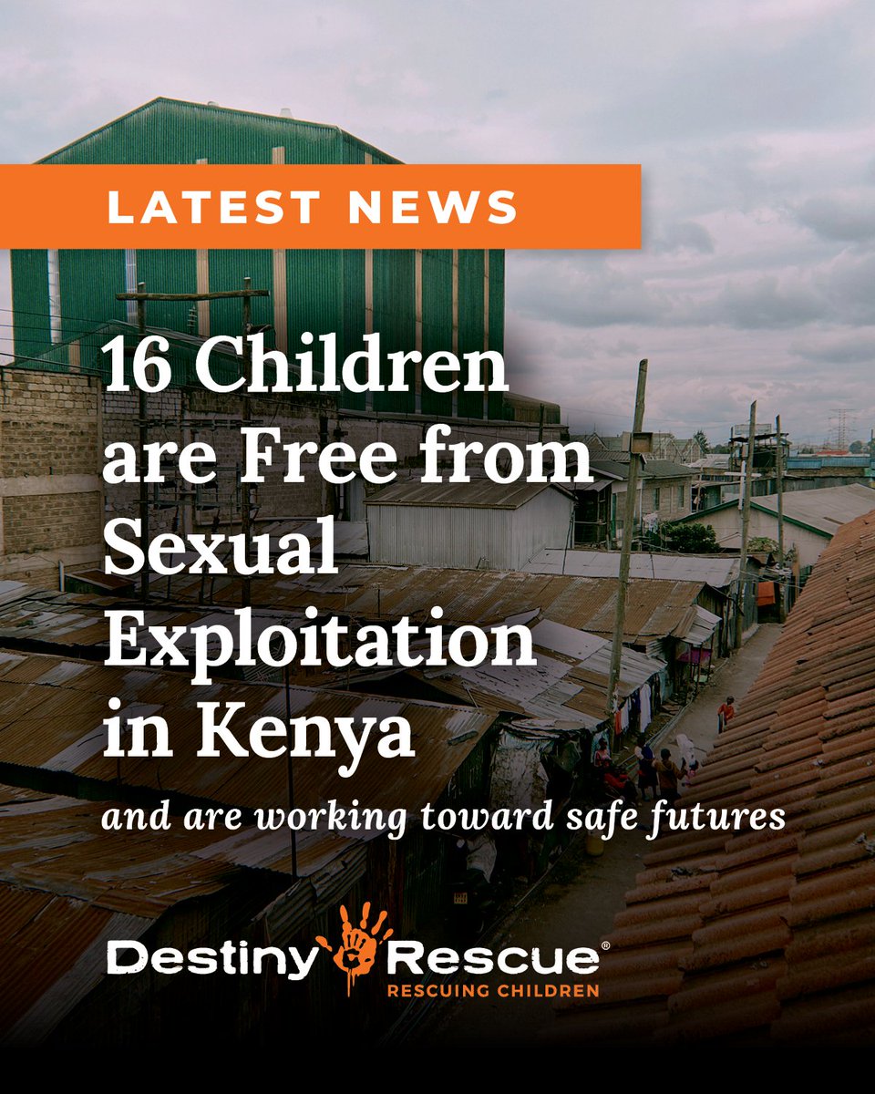 destinyrescue's tweet photo. RESCUE UPDATE: 16 Children are Free from Sexual Exploitation in Kenya

Learn more: https://t.co/EHQc2AWV8Y

#endhumantrafficking #endchildtrafficking #childtrafficking #humantrafficking #rescue #onechildistoomany https://t.co/HPsRstH0je
