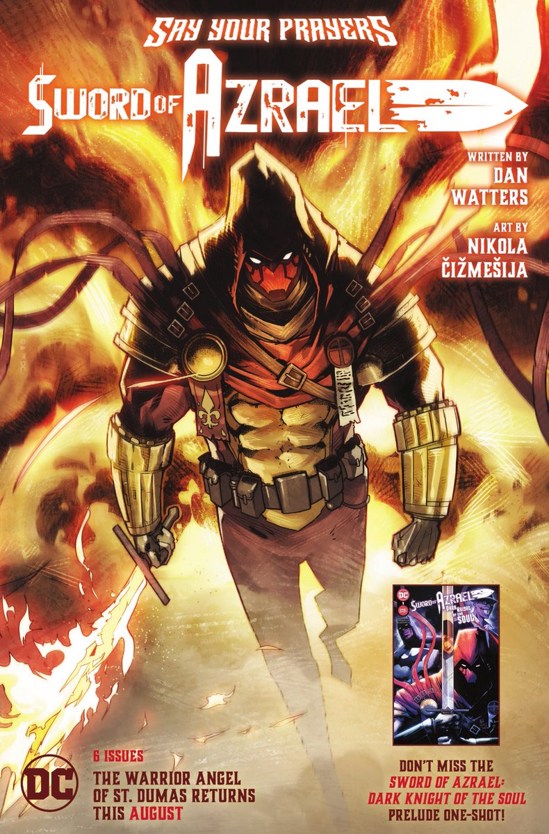 chelsdaniel280's tweet photo. #ComicsAds: Sword of Azrael 
(Dan Watters, Nikola Čižmešija, Marissa Louise, and Hassan Otsmane-Elhaou)
#Azrael #JeanPaulValley #dccomics https://t.co/qfYaghxapo