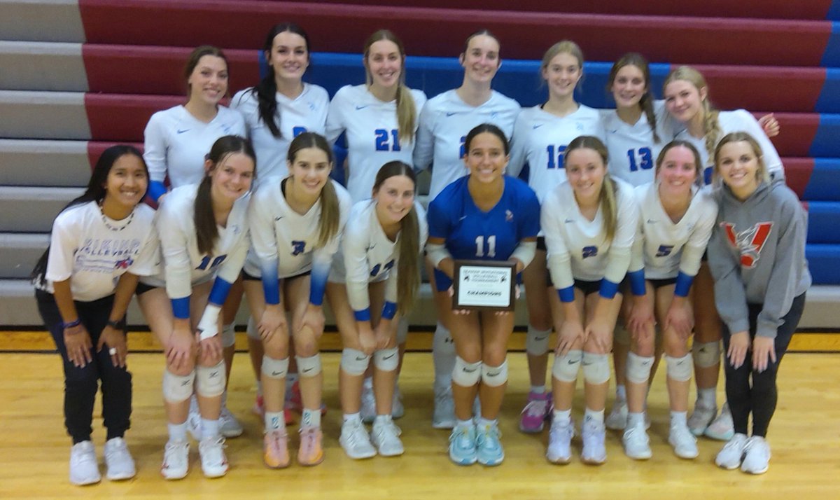 Rick Peterson (@peterson_rick) on Twitter photo . <a href="/Seaman_Vball/">Seaman Viking Volleyball</a> poses for a team picture after a dominating performance in Saturday's Seaman Invitational. Vikes went a perfect 6-0 without dropping a set. . <a href="/Seaman_Vball/">Seaman Viking Volleyball</a> poses for a team picture after a dominating performance in Saturday's Seaman Invitational. Vikes went a perfect 6-0 without dropping a set.