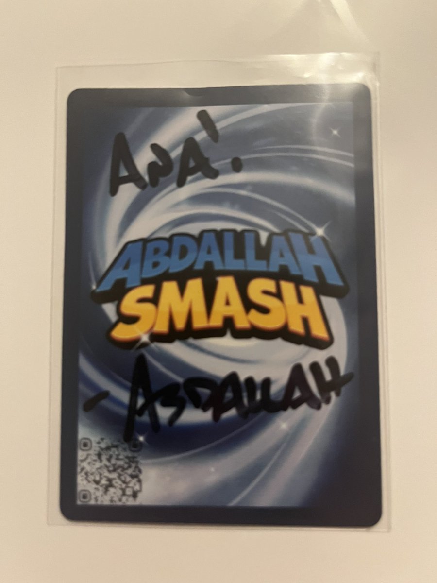 MetalAna666's tweet photo. I couldn’t make it to Animate Des Moines, but my kid is awesome and found @AbdallahNATION for me! Thanks! https://t.co/XblVeB0JI2