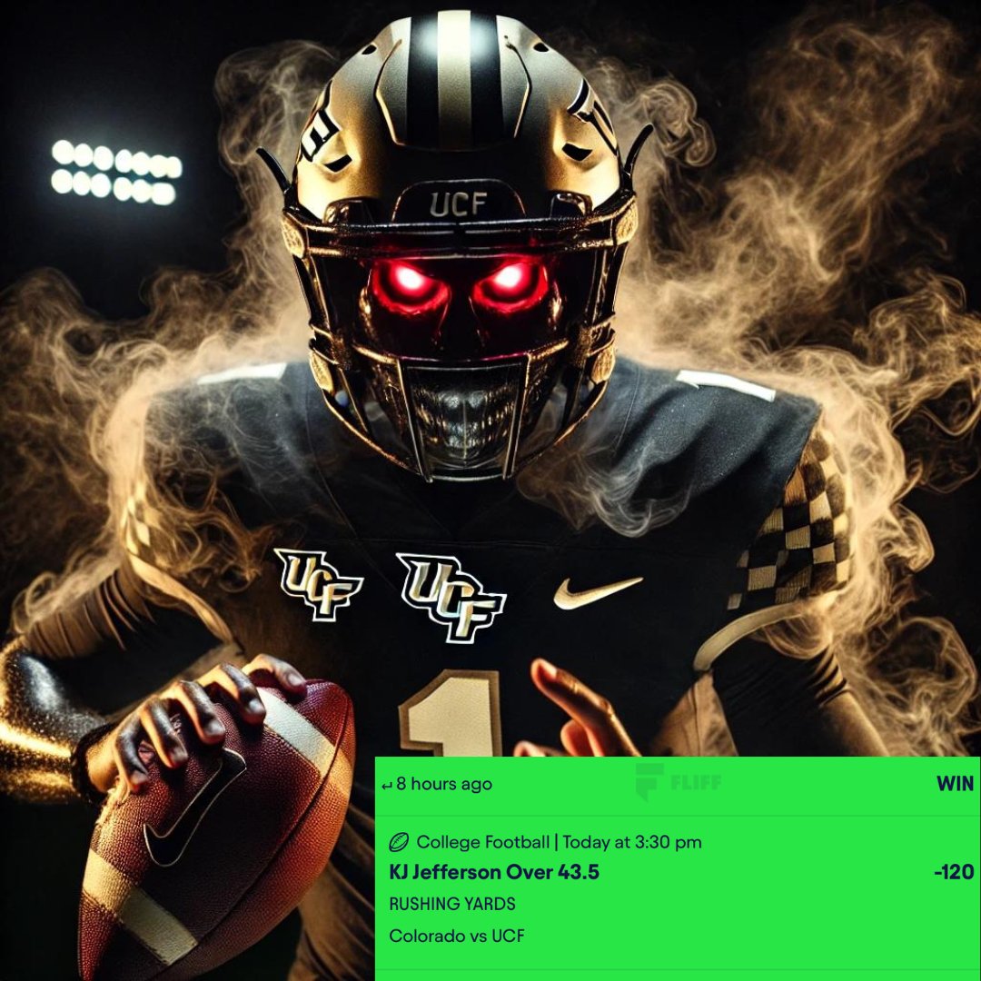 KJ Jefferson Over 43.5 Rushing Yards✅✅✅

He Absolutely smashes this line, he turns it around Big Time in the 2nd Half For 3/3 Sweep!!🧹