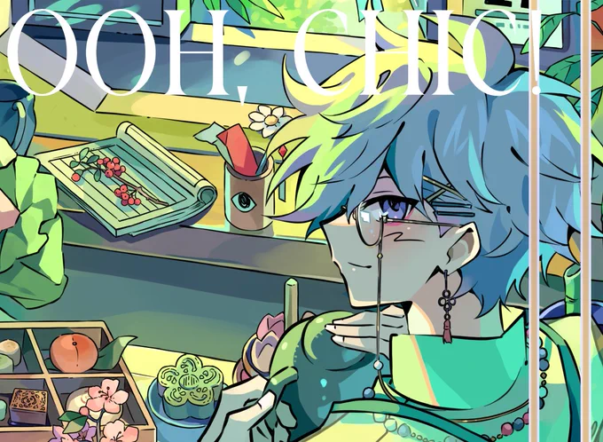 preview of my piece for ooh, chic! 2024, an oc fashion zine ✦ (it's unlikely but I wonder if anyone will recognize these ocs.. )⋅ ⋅ ── ✩ ── ⋅ ⋅the digital release is dropping tomorrow, you won't want to miss it!! 