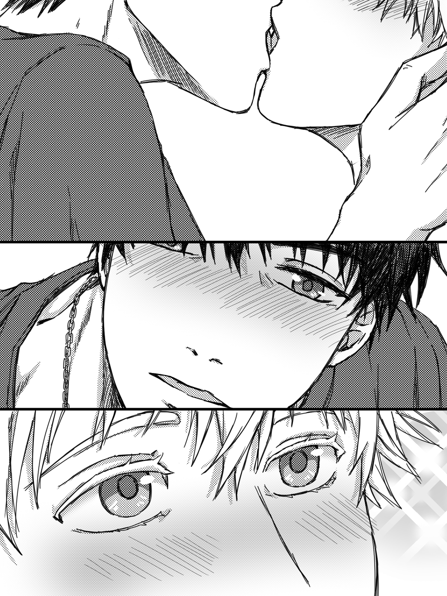 I tried something with screentones.. #kagakuro