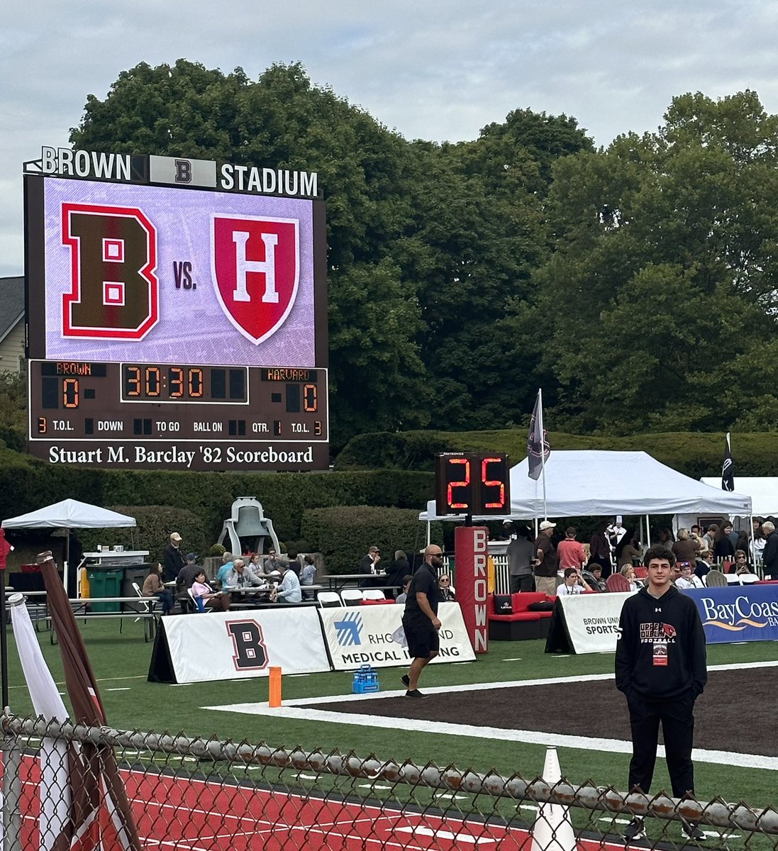 Benji Ravitz (@benjiravitz) on Twitter photo Thank you <a href="/BrownU_Football/">Brown Bears Football</a> for a great game day visit! Congrats on an unbelievable win!! <a href="/CoachPDeCapito/">Phil DeCapito</a> <a href="/BrownHCPerry/">James Perry '00</a> <a href="/BretStover/">Bret Stover</a> <a href="/Coach_RMattison/">Ryan Mattison</a> Thank you <a href="/BrownU_Football/">Brown Bears Football</a> for a great game day visit! Congrats on an unbelievable win!! <a href="/CoachPDeCapito/">Phil DeCapito</a> <a href="/BrownHCPerry/">James Perry '00</a> <a href="/BretStover/">Bret Stover</a> <a href="/Coach_RMattison/">Ryan Mattison</a>