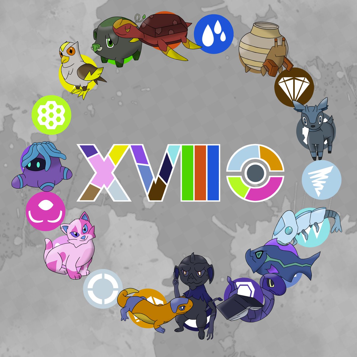Mr_Memerald's tweet photo. Dark type is one of them i cant avoid lol, gonna try o make it more ape-like in the evolutions.

#Pokemon #fanart #PokemonScarletViolet https://t.co/yeAive0XAo