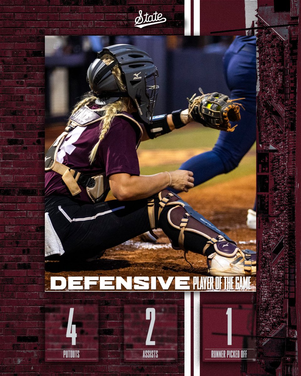 Mississippi State Softball (@hailstatesb) on Twitter photo 𝓕𝓪𝓵𝓵 𝓑𝓪𝓵𝓵 🍂
𝐒𝐓𝐀𝐓𝐄 - 🔟
Itawamba CC - 0⃣
One big swing from <a href="/morganb013/">Morgan Bernardini</a> 💣 and <a href="/EllaWesolowski/">Ella Wesolowski</a> locking things down behind the dish 🔒
#HailState🐶 𝓕𝓪𝓵𝓵 𝓑𝓪𝓵𝓵 🍂
𝐒𝐓𝐀𝐓𝐄 - 🔟
Itawamba CC - 0⃣
One big swing from <a href="/morganb013/">Morgan Bernardini</a> 💣 and <a href="/EllaWesolowski/">Ella Wesolowski</a> locking things down behind the dish 🔒
#HailState🐶