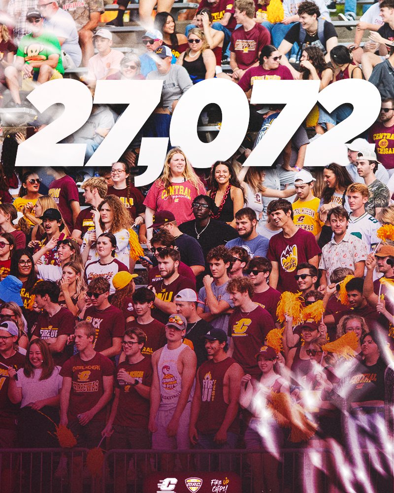 We appreciate ALL 27,072 of you for comin' out to Kelly/Shorts to spend your Saturday with us. 🫶

#FireUpChips🔥⬆️🏈 | #PTS