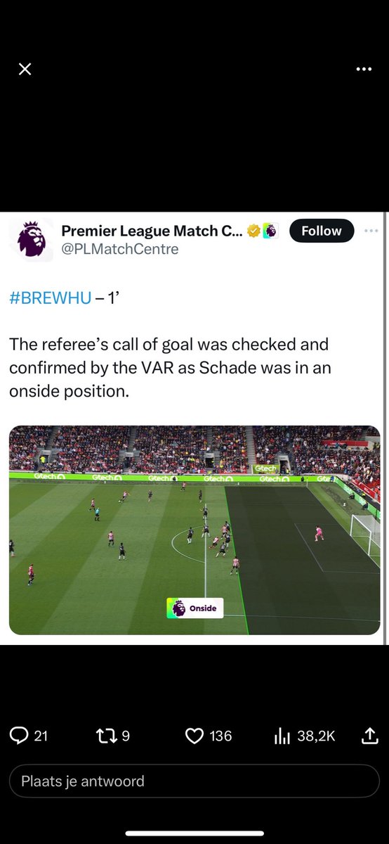 Zijn de regels ergens aangepast 🤷🏼‍♂️ ? #PremiereLeague  #VAR
