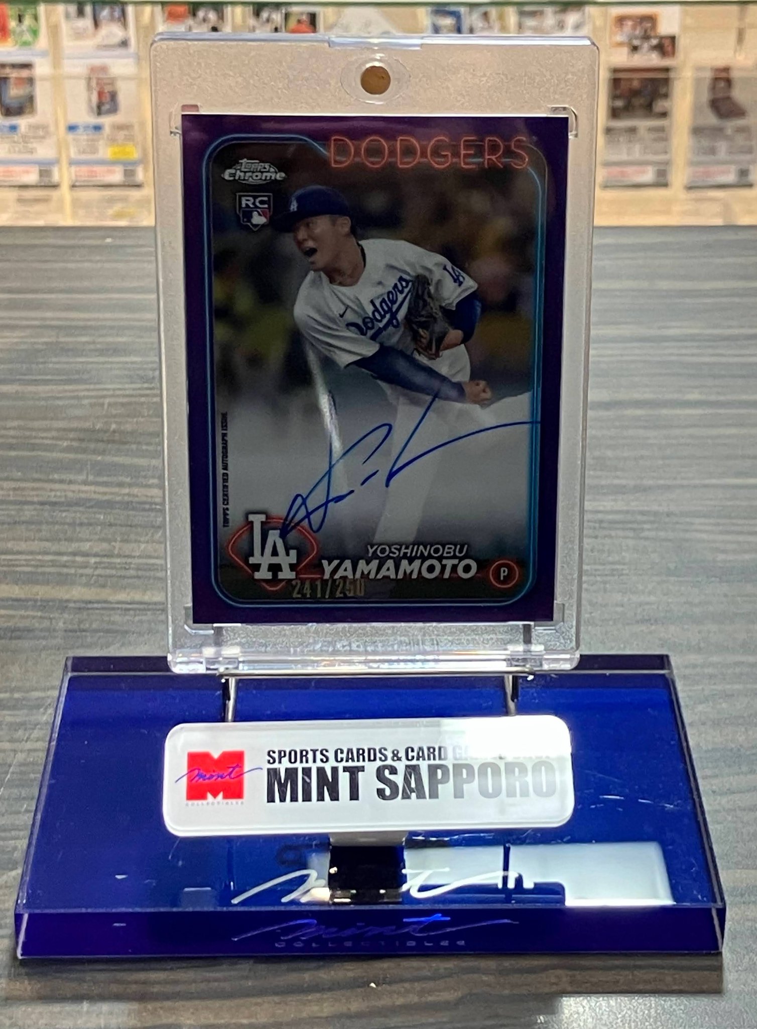 2024 強い Topps Chrome 山本由伸 直筆サインカードauto 2024 強い Topps Chrome 山本由伸 直筆サインカードauto