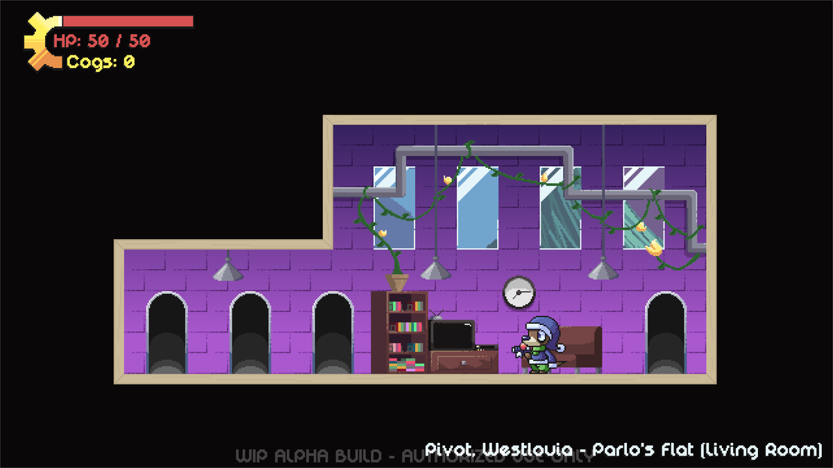 MeanderForth's tweet photo. Upstairs to the pizza place is a reasonably sized loft apartment. This is the home-slash-studio of (very) local radio celebrity Parlo Rapids!
Garret's been living there, too. It's a good thing Parlo helps his little bro out!
#indiedev #indiegame #hubworld #meanderforth https://t.co/joDuIj1rv4