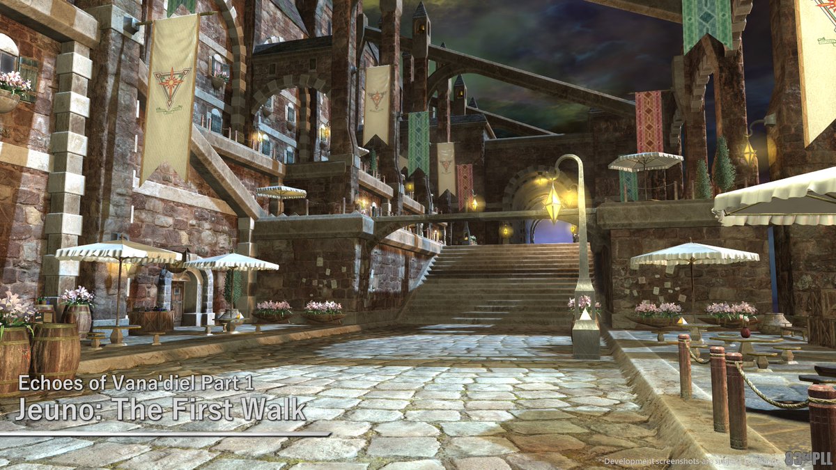 Here's a peek at the upcoming alliance raid, Echoes of Vana'diel!

Perhaps this city-state is familiar to some of our Warriors of Light...? ☀️🔻