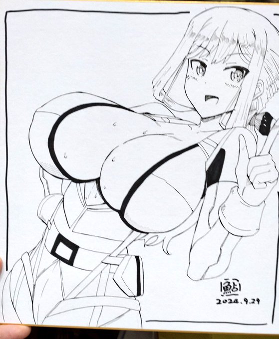 イベントお疲れ様でしたー!色紙やスケブたくさん描きましたー。また次のイベントでお会いしましょう〜。改めて引いてみたら2枚目のシタラちゃん太いな… 