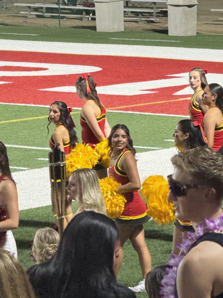 So proud of my baby to see her cheer at the college level is a blessing #prouddad