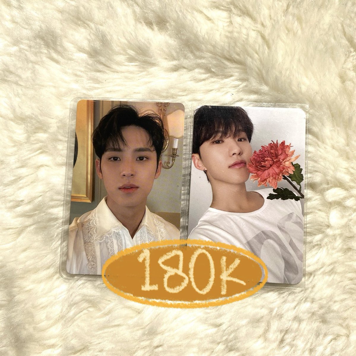 [HELP RT 💗]

WTS // WANT TO SALE

✿ pc mingyu social club al fine + rpc hoshi dear ver

💸180k take all only 
✓ keep event 🍊
📍 Tangsel, Ina 🇮🇩

t. wts Photocard seventeen 17irh gyujum jumatan svt scoups jeonghan joshua jun wonwoo woozi the8 dokyeom seungkwan vernon dino