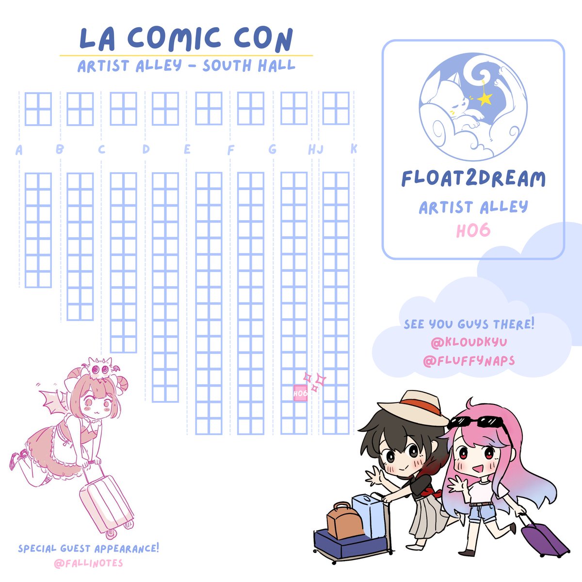 Float2Dream's tweet image. Hi guys! We will tabling at LA Comic Con next weekend on Oct 4-6! We will be at Artist Alley H06! See you guys there!