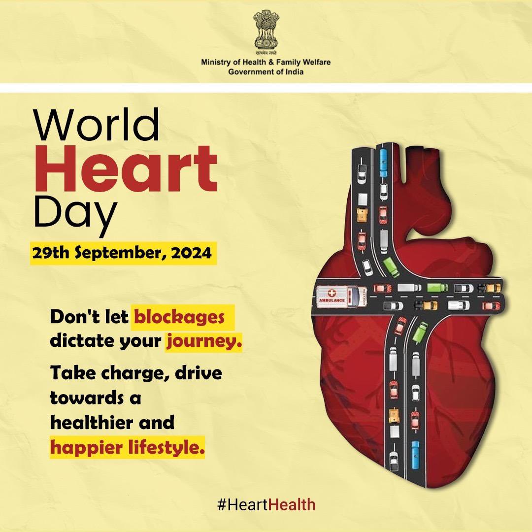 This #WorldHeartDay, take control and steer your life towards a healthier, happier lifestyle.

Your heart, your responsibility.  
.
.
#HeartHealth #WorldHeartDay