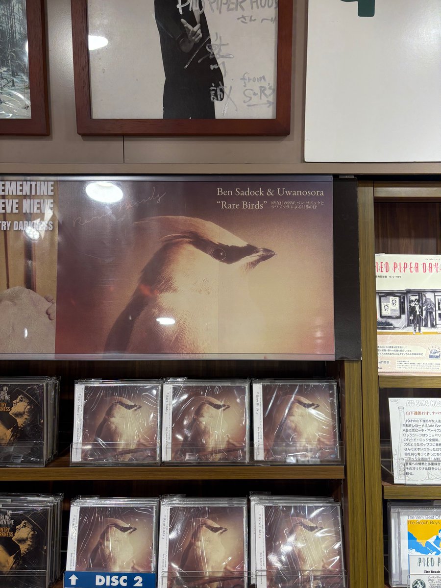 PiedPiperHouse's tweet image. ＃AvailbleNow
Ben Sadock &amp;amp; Uwanosora『Rare  Birds』
ウワノソラ待望の新作はニューヨークのSSW ベン・セイダックとの共作。特典(セルフライナー)付き。
🎧試聴出来ます🎵