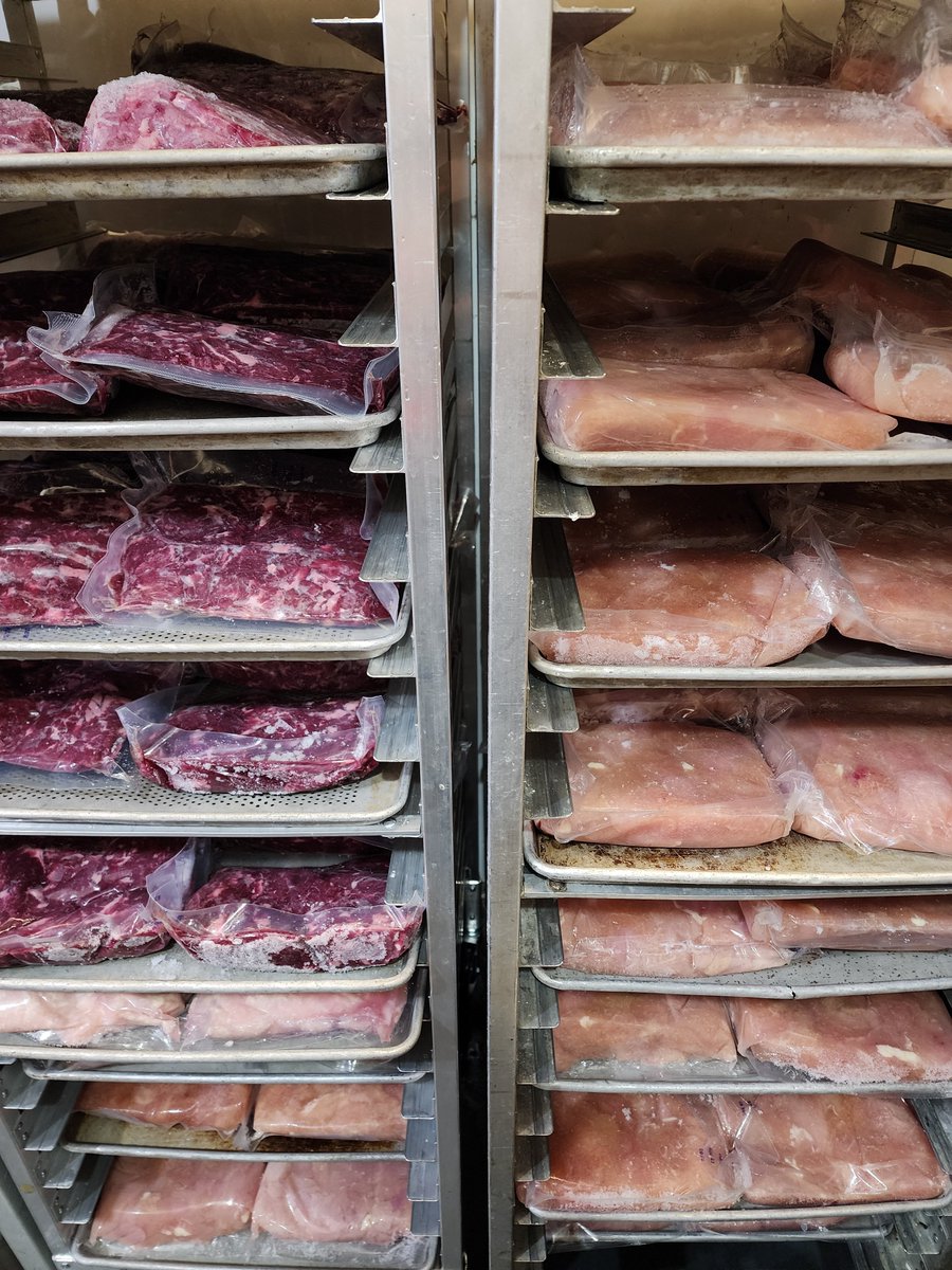 Not only did <a href="/PFChangs/">P.F. Chang's</a> decide that its employees dont deserve paid time off but they eliminated their prep cook position by switching to all premade frozen foods. here is the email all employees got and the frozen meat rack full of bagged meats. even the sushi comes in frozen now