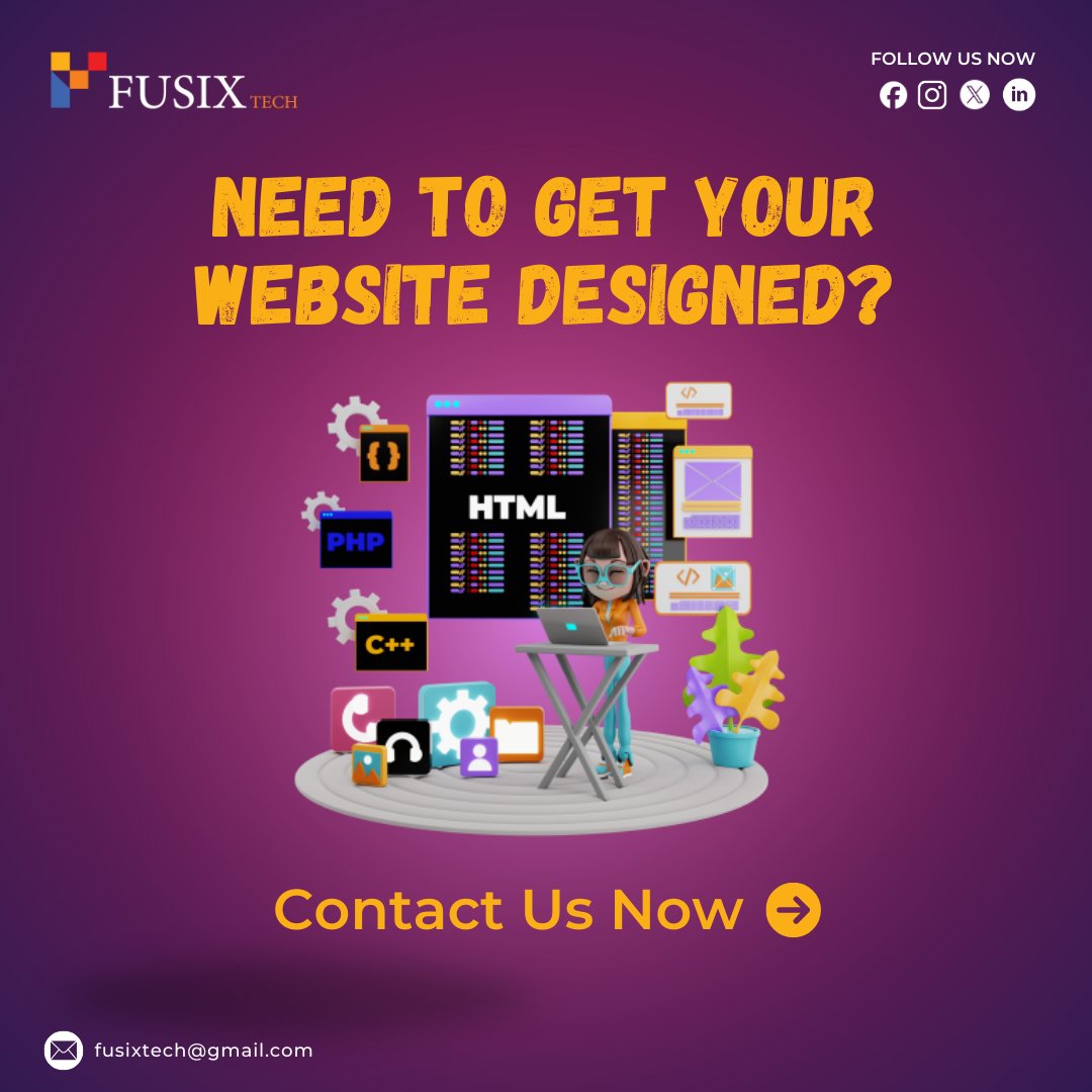 FusixTech's tweet image. Your Business, Our Design—A Perfect Match!

#WebDesign #WebsiteDevelopment #TechSolutions
#CreativeDesign #WebDesignExperts #OnlinePresence
#UXDesign #ResponsiveWebDesign #WebDev
#DigitalTransformation #TechInnovation #WebDesignServices
#BusinessWebsite #EcommerceDesign
