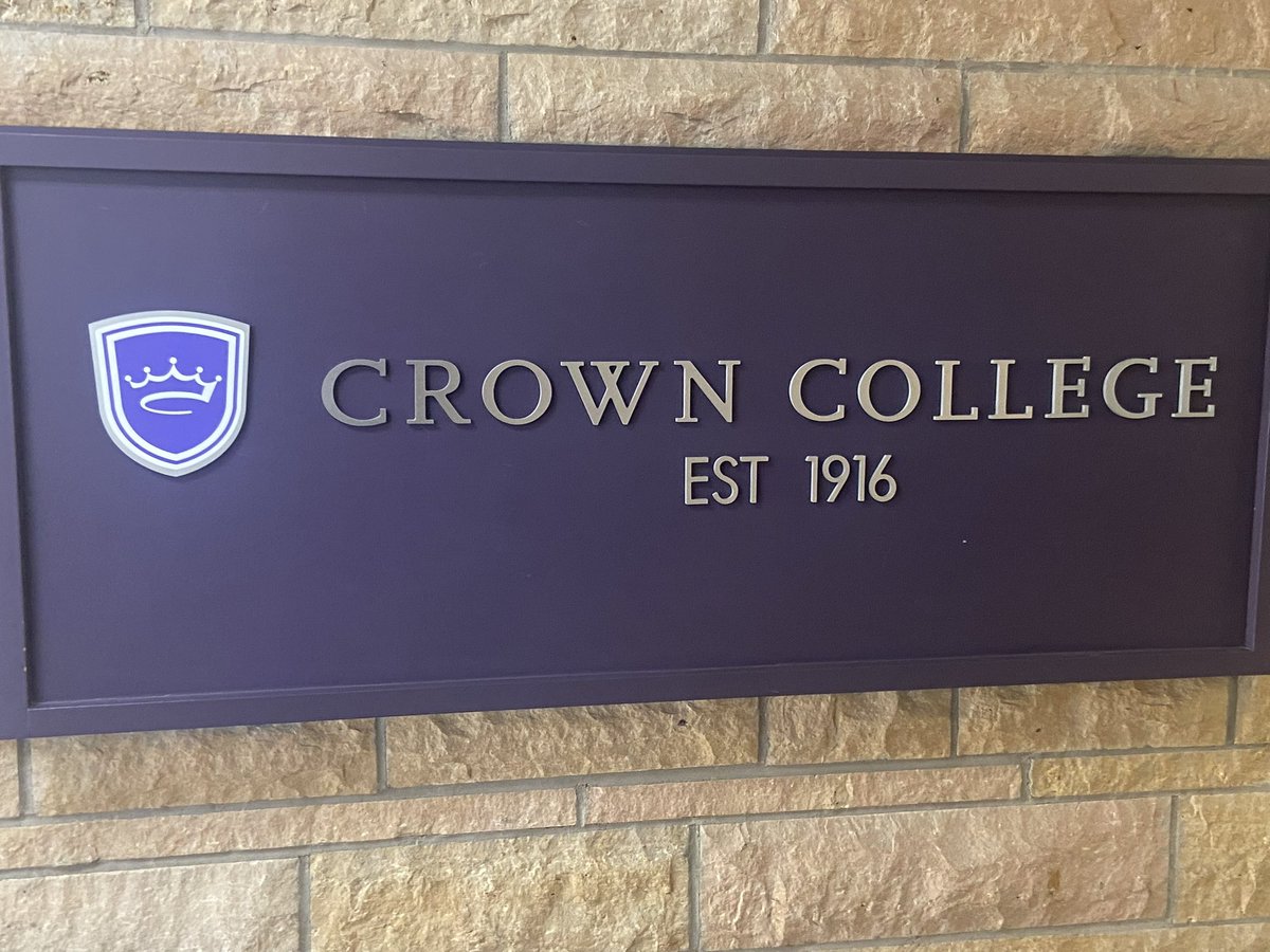 Had a great Visit at Crown College. Thanks to Coach Kandt and @kaidengaskins_  for inviting me !
