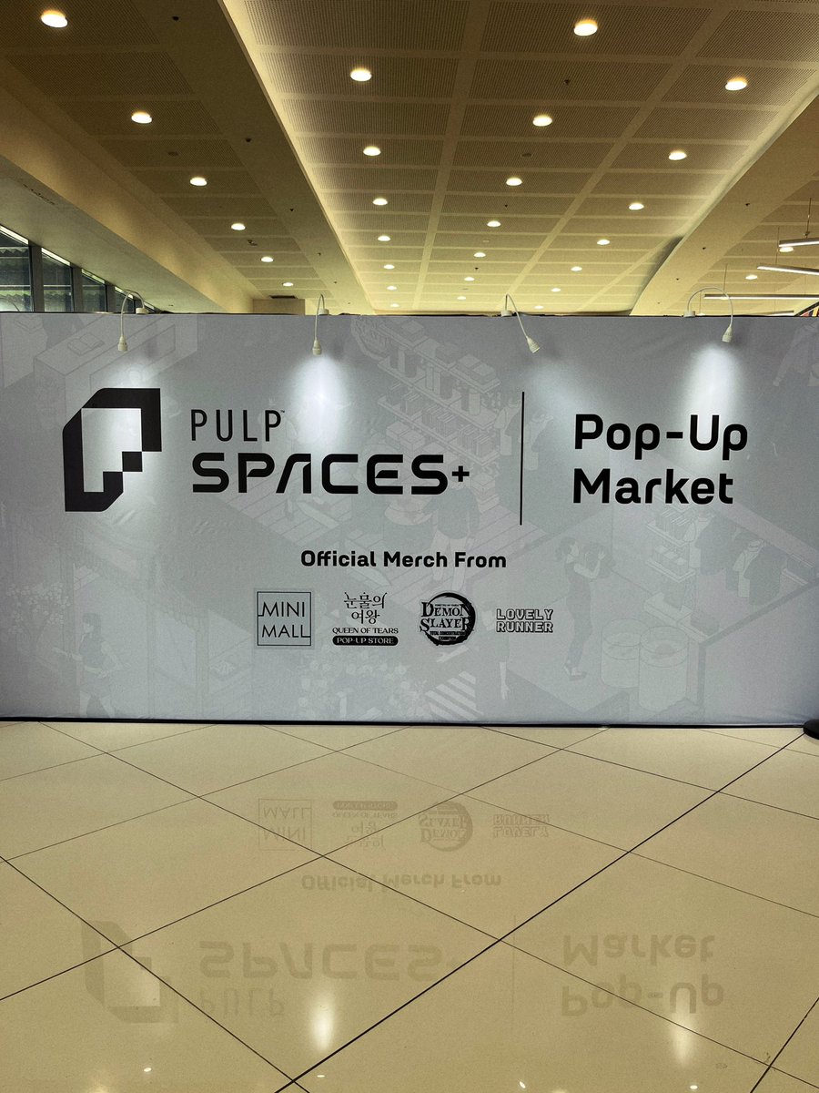 PULPSpaces's tweet photo. Last day to discover something special at the PULP Spaces+ Pop-Up Market! 🥹 Don't miss out on the chance to shop exclusive pieces from Lovely Runner, Queen of Tears, Demon Slayer, IU, your favorite rock bands, and so much more! 💖

#PULPSpacesPopUpMarket2024
#MiniMall #QueenofTears #LovelyRunner #DemonSlayer #KPop