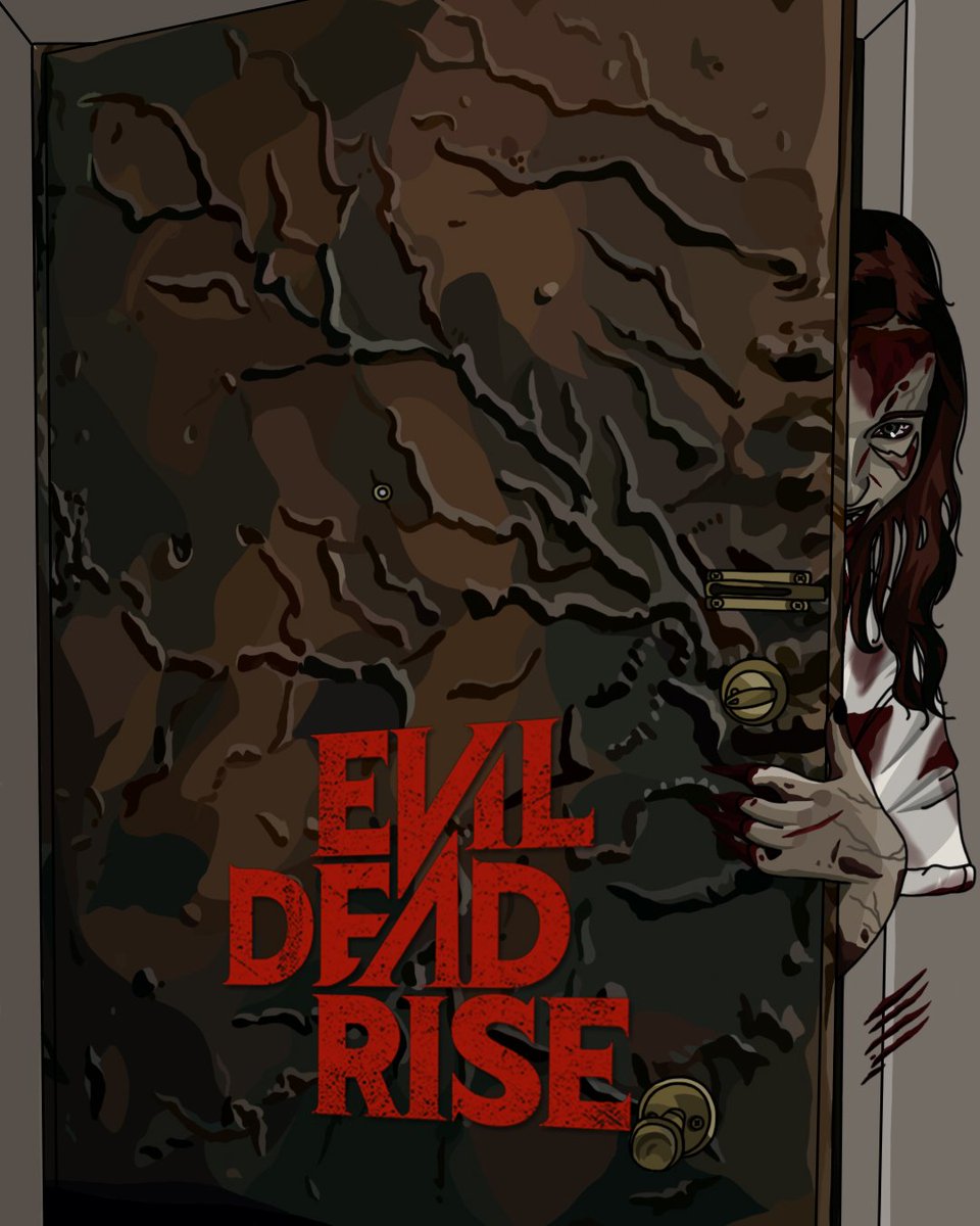 AzariaSteljes's tweet photo. This is a tribute poster drawing that I did for Evil Dead Rise.#evildeadrise #evildead #alyssasutherland #art #digitalart #illustrationart #alternativemovieposter #necronomicon #illustration #digitalillustration #drawingstyle #horrormovieart #illustrationdrawing #fanart #movieart https://t.co/H0HwR6UlHB