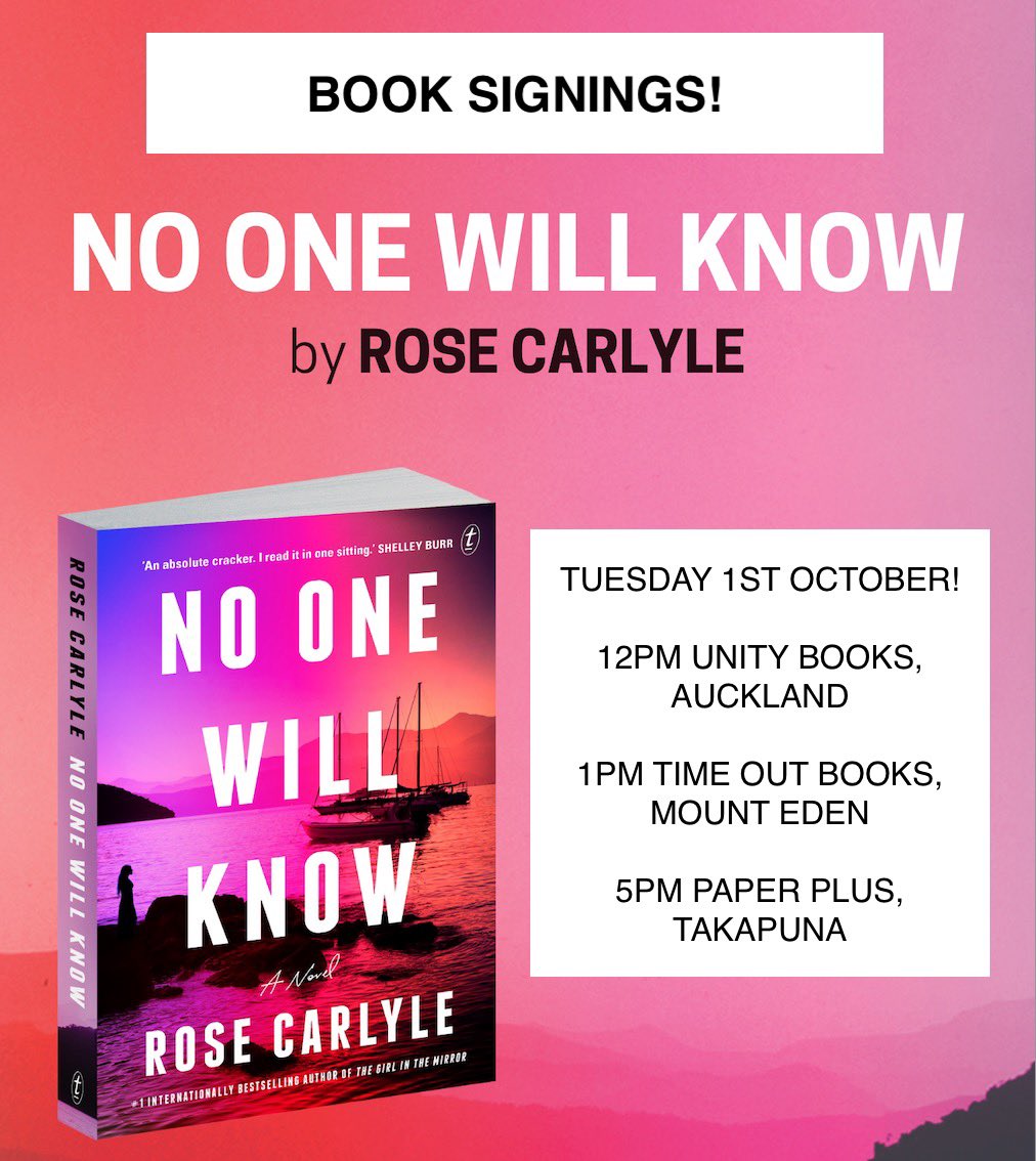 The first book signings have been announced for Tuesday! More to come! <a href="/UnityBooks/">Unity Books Auckland</a> <a href="/timeoutbooksnz/">Time Out Bookstore</a> <a href="/paperplusnz/">Paper Plus</a>