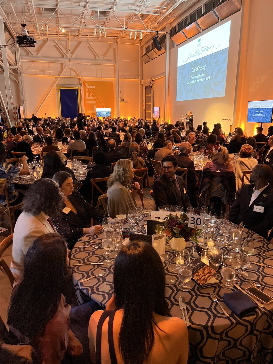 adamse's tweet photo. The mission is to end hunger in San Francisco and Marin. Food, service, and advocacy. @SFMFoodBank #onebigtable https://t.co/xeJZyUs2JC