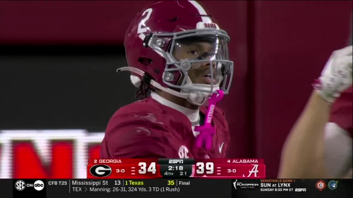 RYAN WILLIAMS UNREAL 75 YARD TD 🤯

BAMA BACK IN FRONT 🍿