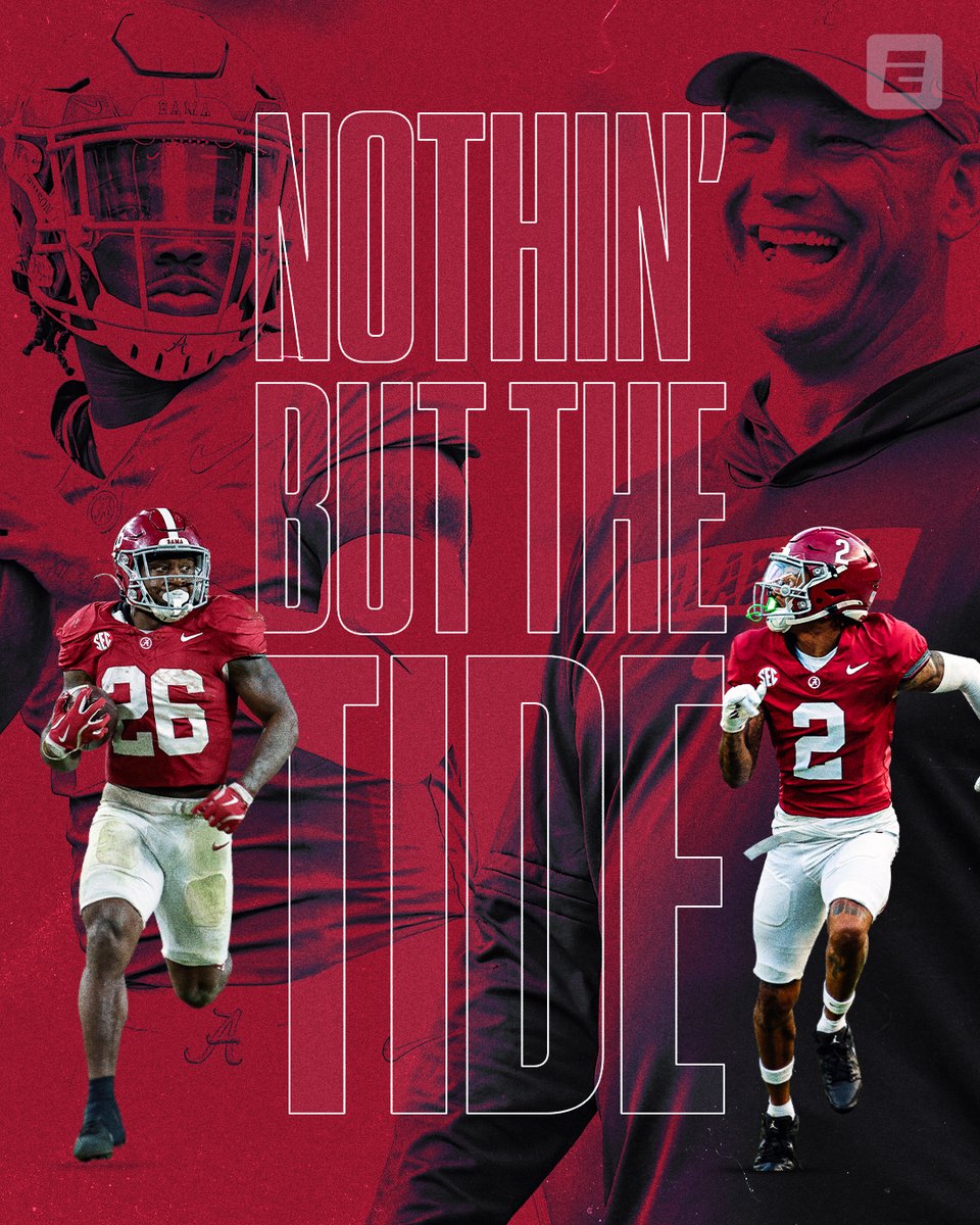 espn's tweet photo. BLITZ BAMA BLITZ 🗣️ 

ALABAMA ESCAPES WITH THE VICTORY AGAINST GEORGIA IN TUSCALOOSA 😤 https://t.co/I7uHht03zU