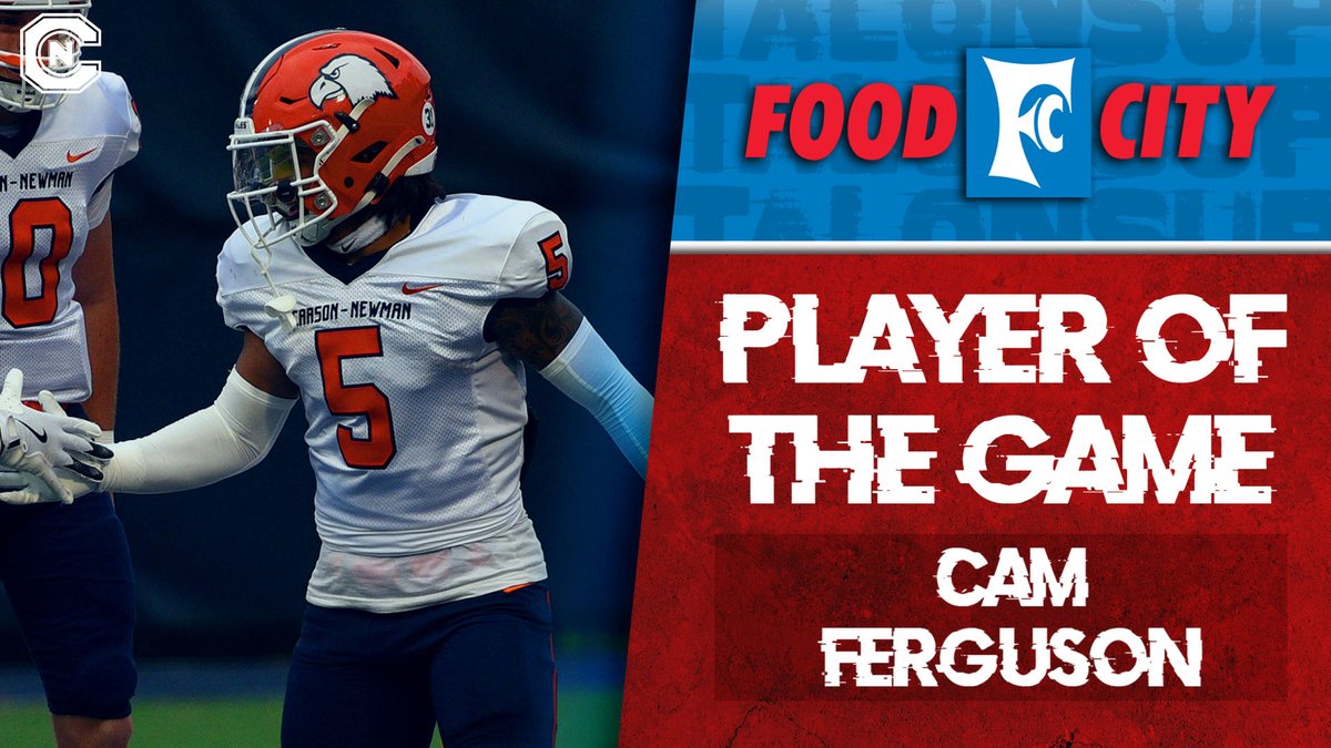 Carson-Newman Athletics (@cn_eagles) on Twitter photo A 2⃣touchdown game for @camferguson2 earns the sophomore Food City Player of the Game honors in a one-point road win against Catawba⤵️
📹 youtube.com/watch?v=MbrjK4…
<a href="/cnfootball/">Carson-Newman Football</a> #TalonsUp A 2⃣touchdown game for @camferguson2 earns the sophomore Food City Player of the Game honors in a one-point road win against Catawba⤵️
📹 youtube.com/watch?v=MbrjK4…
<a href="/cnfootball/">Carson-Newman Football</a> #TalonsUp
