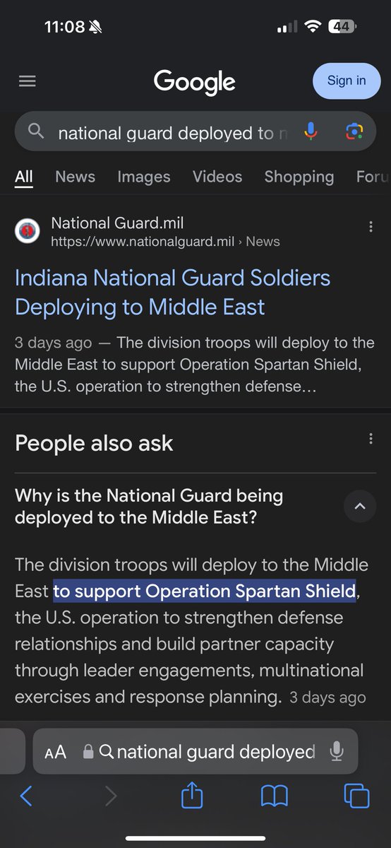 msunitedam's tweet photo. @ztormtra @tracybeanz Biden ordered national guard from all over the country to the Middle East 🤦‍♀️ https://t.co/tHz3Z5rN2S
