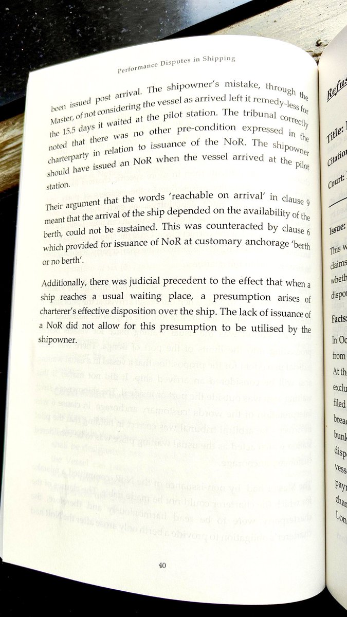 TinyDhillon's tweet photo. PERFORMANCE
DISPUTES IN SHIPPING : 
A COLLECTION OF CASE NOTES FROM INDIA by Mayank Suri

My companion over the weekend …
Very well compiled 👏👏

Jai Hind 🇮🇳 https://t.co/egEXUCanca