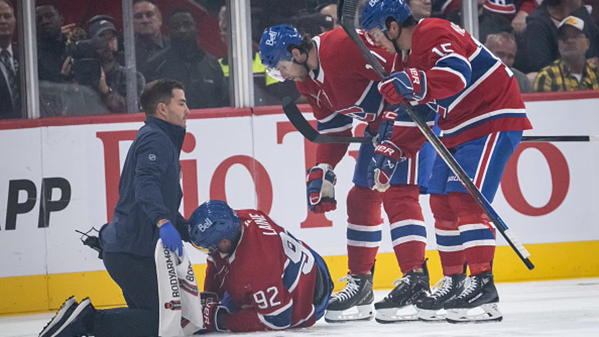 TSNHockey's tweet photo. “If Laine's not available, I'm not sure how much of a jump Montreal can make…”

@frankcorrado22, @odognine2 &amp; @DarrenDreger on the play that injured Patrik Laine and how potentially missing a big part of the season could impact the Canadiens: https://t.co/5IcZrodL4Y https://t.co/srG1TVg7tB
