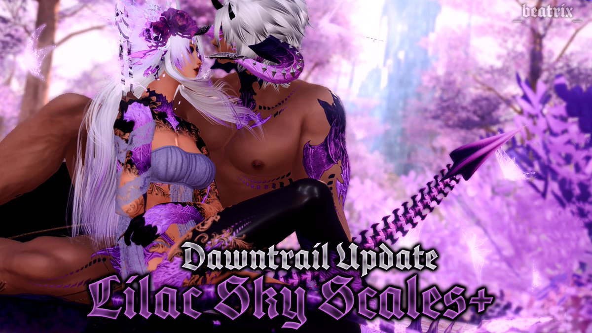 _CookieBoo_'s tweet photo. My 2nd set I ever created, Lilac Sky Scales+, is now back and updated for DT!! However... there is more.

Now paired with a matching M set!!

Little pretty blue text commented below! https://t.co/y5Dgri02VD