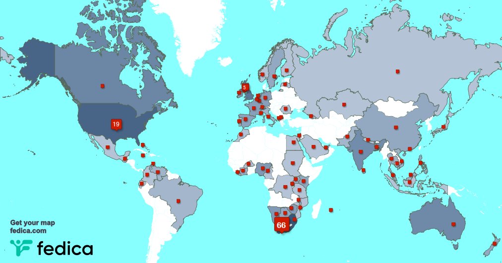 I have 2 new followers from USA 🇺🇸, and more last week. See fedica.com/!Imthedrugexpe…